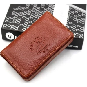 Paul Brand West Polo Taba  Deri Mıknatıs Kapaklı Erkek Kartlık WPM1022