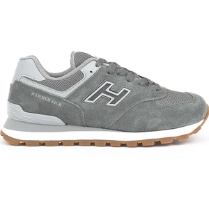 Hammer Jack 102 19253-G Deri Koyu Gri Kadın Sneaker