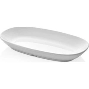 3425.PW - International 2'li Beyaz Kayık Tabak Seti 25x14 cm, Thermoset Melamin