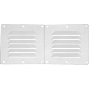 Vent. Shaft Grilles Cover, DOUBLE,255X155MM, White