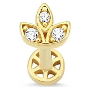 Altınsepeti Altın Lotus Tragus Küpe AS56PC