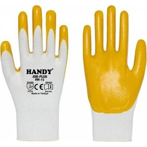 Hn-15 Nitril Kaplama Sarı Iş Sanayi Eldiveni 10/xl 1 Çift