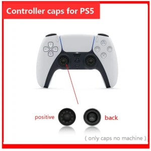 Ps5 Dualsense 1 Çift Siyah Tırtıklı Analog Başlığı