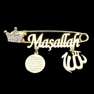 Sahi Aksesuar Maşallah Yazılı Bebek Yaka Iğnesi 22