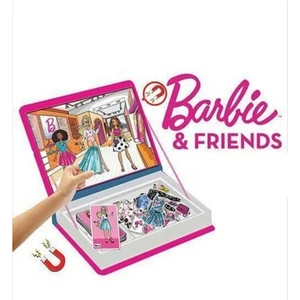 Kız Çocuk Barbie Bebek Manyetik Kıyafet Giydirme Oyunu 62 Parça