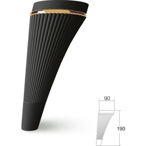 Sementa Berjer, Koltuk, Kanepe ve Çekyat Ayağı 19 cm 4'lü Siyah Krom