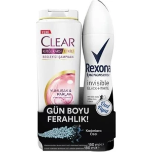 Clear Kadın Deo Sprey Invısıble 150 ml ve Şampuan Chia 180 ml Clear