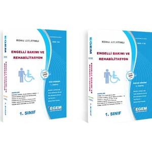Egem Eğitim Yayınları 1. Sınıf Engelli Bakımı Set(Güz- Bahar Dönemi) (Iki Dönem Birden)