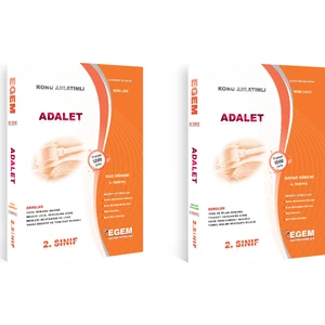 Egem Eğitim Yayınları 2. Sınıf Adalet Set (Güz- Bahar Dönemi) (Iki Dönem Birden)
