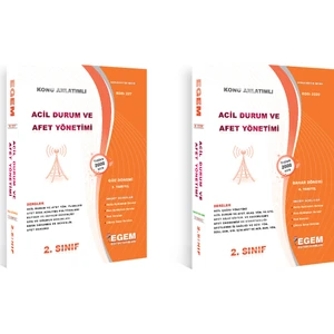 Egem Eğitim Yayınları 2. Sınıf Acil Durum ve Afet Yönetimi Set (Güz-Bahar Dönemi) (Iki Dönem Birden)
