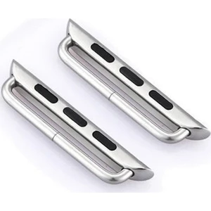 Apple Watch Uyumlu Seri 6 44 mm Metal Kordon Kayış Adaptörü Gümüş