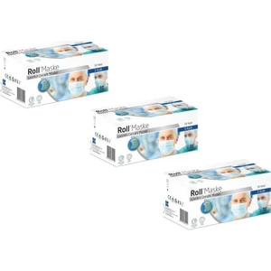 Cerrahi Maske 3 Katlı Tekli Zarf 50LI 3 Paket 150 Adet