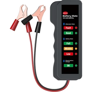 Akü ve Alternatör Kontrol Test Cihazı 12V LED Göstergeli AL-33719