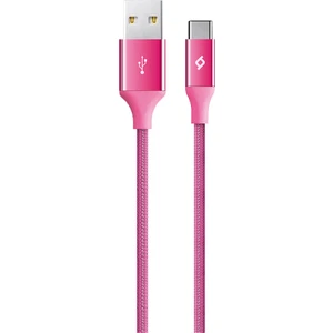 AlumiCable Type-C Şarj Kablosu Pembe 2DK18P