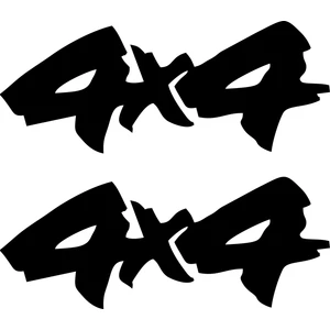 Quart Aksesuar 2'li 4x4 Off Road Sticker Oto Sticker Araba Sticker