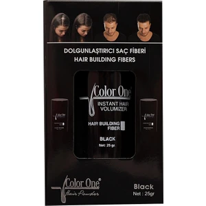 Color One Hair Building Fibers 25 gr Dolgunlaştırıcı Saç Fiberi  Siyah