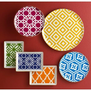 Morocco 18 Parça 6 Kişilik İkram ve Kahvaltı Takımı