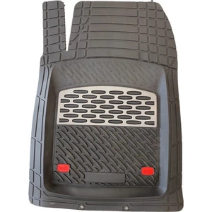 Team Car  2021 Model Toyota Corolla Için 3D Havuzlu Tip Universal Paspas - Gri Kromajlı