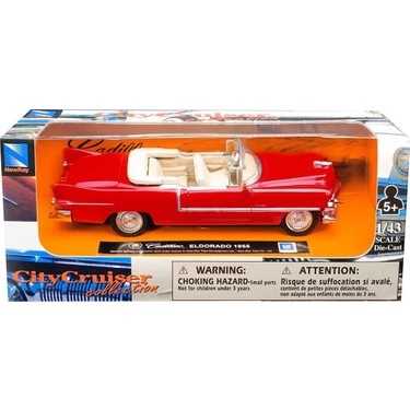 ニューレイ·トイズ 1955 Cadillac Eldorado ミニカー Newray 1955 Cadillac Eldorado Kırmızı 1:43 Model Araba Fiyatı