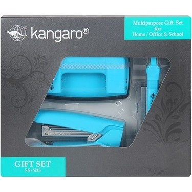 Kangaro SS-N35 Turkuaz 3'lü Set Zımba, Delgeç ve Tel Sökücü Fiyatı