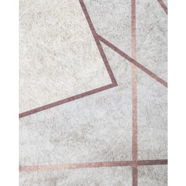 pamuk life platin bej modern desenli kaymaz taban fiyati