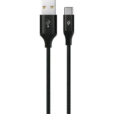 Ttec AlumiCable XL USB-C Kablo Siyah 2M