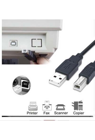 Moonkip Hp USB Yazıcı Printer Ara Bağlantı Kablosu