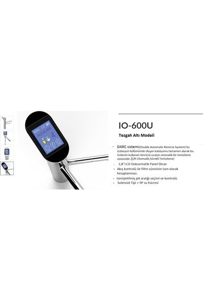 Nexus-Lonia IO-600U Tezgah Altı / Tezgah Üstü 9p