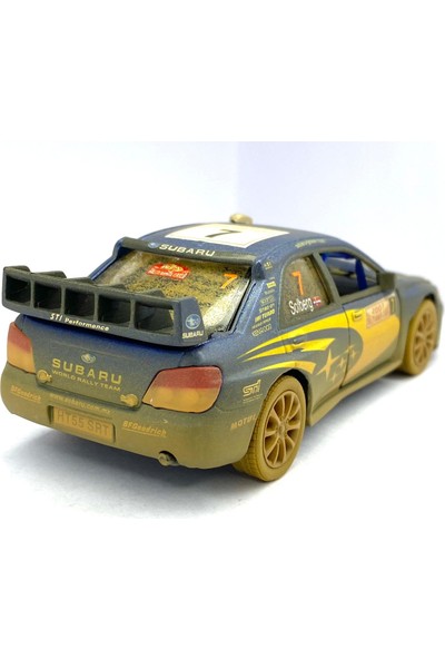Kinsmart Subaru Impreza Wrc 2007 (Çamurlu) - Çek Bırak 5inch. Lisanslı Model Araba, Oyuncak Araba 1:36