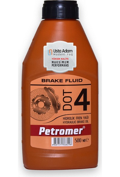 Petromer Dot-4 Hidrolik Fren Yağı 500 ml