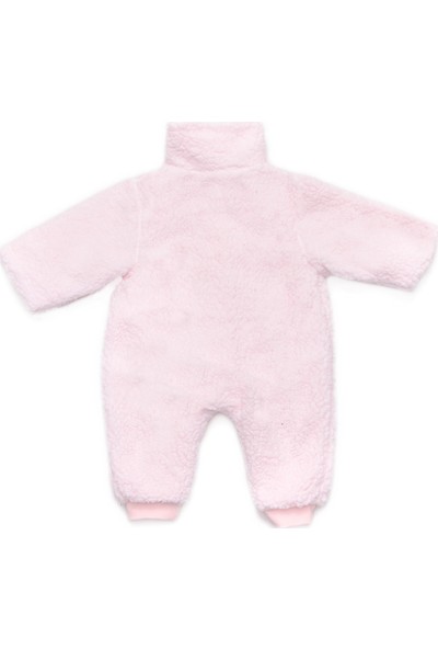Baby Z Pink Polar Pembe Peluş Kız Bebek Tulum