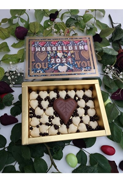 40 Yıl Çikolata Kahve Yılbaşı Hediyelik Çikolata Draje Kutusu 110 gr