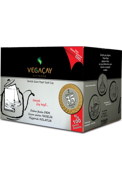 Vega Altındem Çay Demlik Poşet Çay 30 gr x 200 6 kg