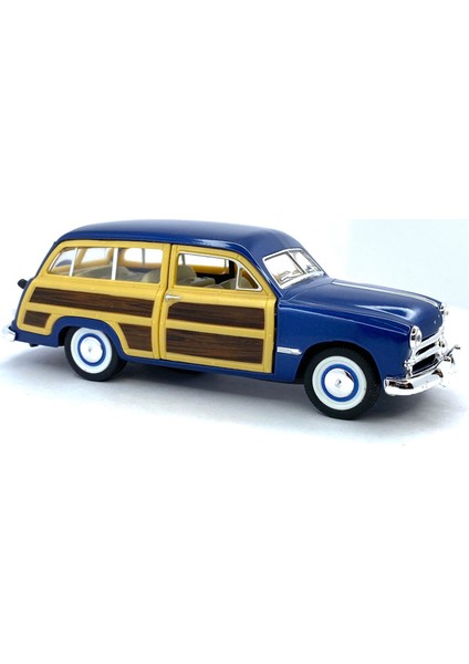 1949 Ford Woody Wagon Çek Bırak 5inch. Lisanslı Model Araba, Oyuncak Araba 1:40