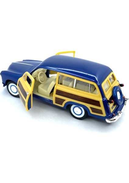 1949 Ford Woody Wagon Çek Bırak 5inch. Lisanslı Model Araba, Oyuncak Araba 1:40 indirimleri