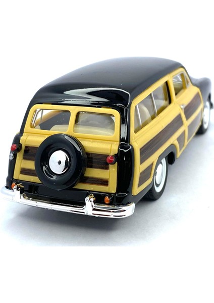 1949 Ford Woody Wagon Çek Bırak 5inch. Lisanslı Model Araba, Oyuncak Araba 1:40