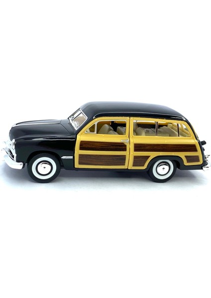 1949 Ford Woody Wagon Çek Bırak 5inch. Lisanslı Model Araba, Oyuncak Araba 1:40