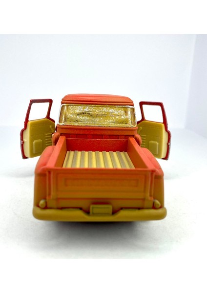 1955 Chevy Stepside Pick - Up (Çamurlu) - Çek Bırak 5inch. Lisanslı Model Araba, Oyuncak Araba 1:32