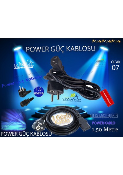 Brother Mfc 7460DN Yazıcı Güç Kablosu ( 220V Ac Power Cord )