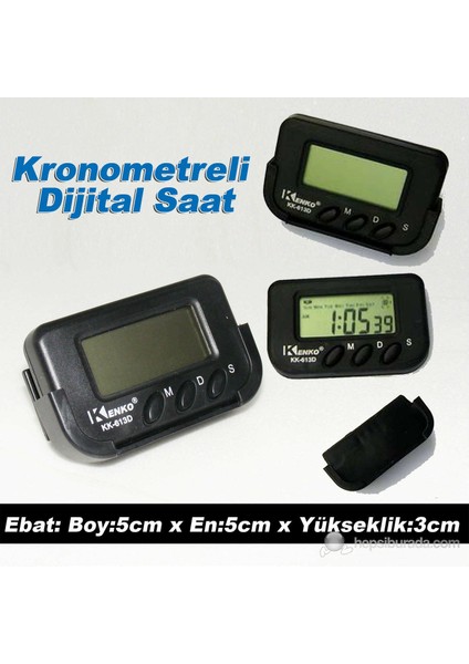 Kenko KK-613D Öğrenci Sınav Kronometresi Mini Dijital Saat