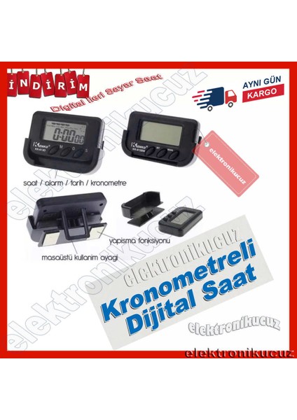 Kenko KK-613D Öğrenci Sınav Kronometresi Mini Dijital Saat