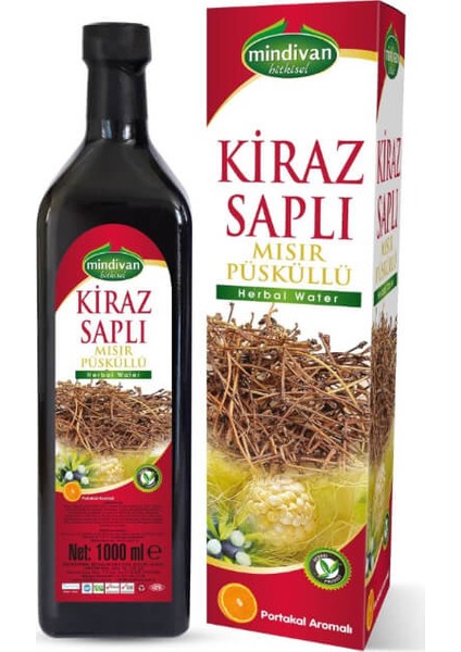 Kiraz Saplı Mısır Püsküllü Form (Detox Suyu ) 1 Lt