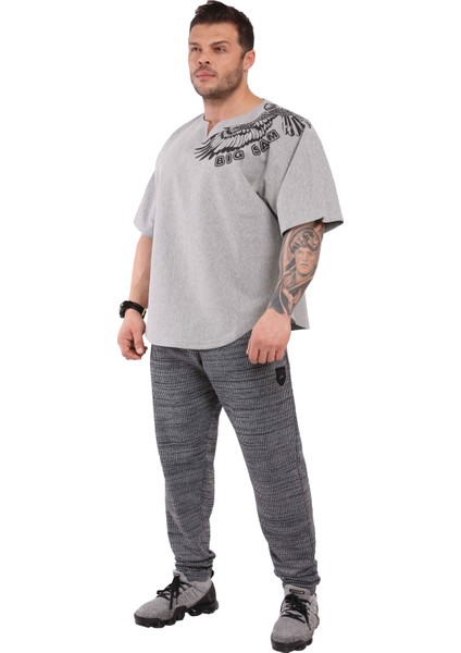 Gri Oversize Antrenman Tişörtü Rag Top Big Sam 3241 fiyatları