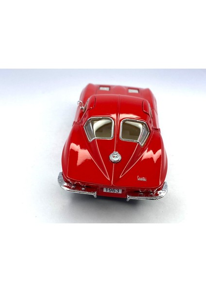 1963 Corvette Sting Ray - Çek Bırak 5inch. Lisanslı Model Araba, Oyuncak Araba 1:36 indirimleri