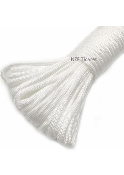 Paracord Paraşut Ipi 4 mm Beyaz Renk 550 Lb (5 Metre Fiyatıdır)