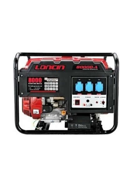 LC8000DAS Benzinli Monofaze Marşlı Jeneratör 6 Kw