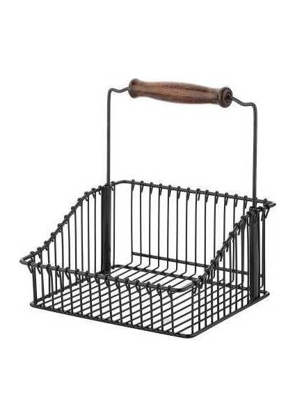 Ferforje Sepet Duvar Rayı 6 Kancalı Askılık Siyah fırsatları