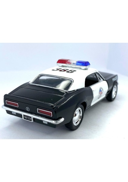 Chevrolet Camaro Z-28 Polis Çek Bırak 5inch. Lisanslı Model Araba, Oyuncak Araba 1:37