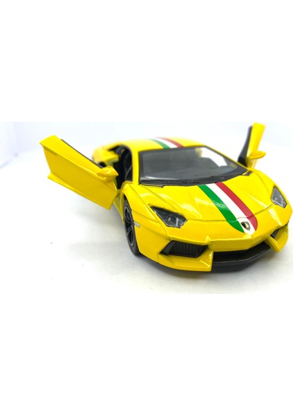 Lamborghini Aventador Lp 700 - 4 (Şeritli) Çek Bırak 5 Inch. Ölçek 1:38