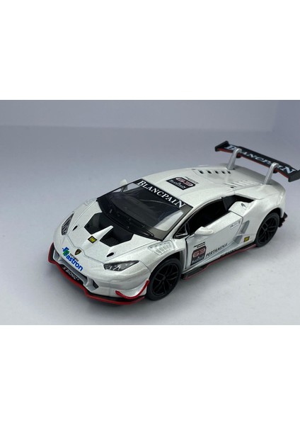 Lamborghini Huracan LP620 - 2 Super Trofeo Çek Bırak 5inch. Lisanslı Model Araba, Oyuncak Araba 1:36